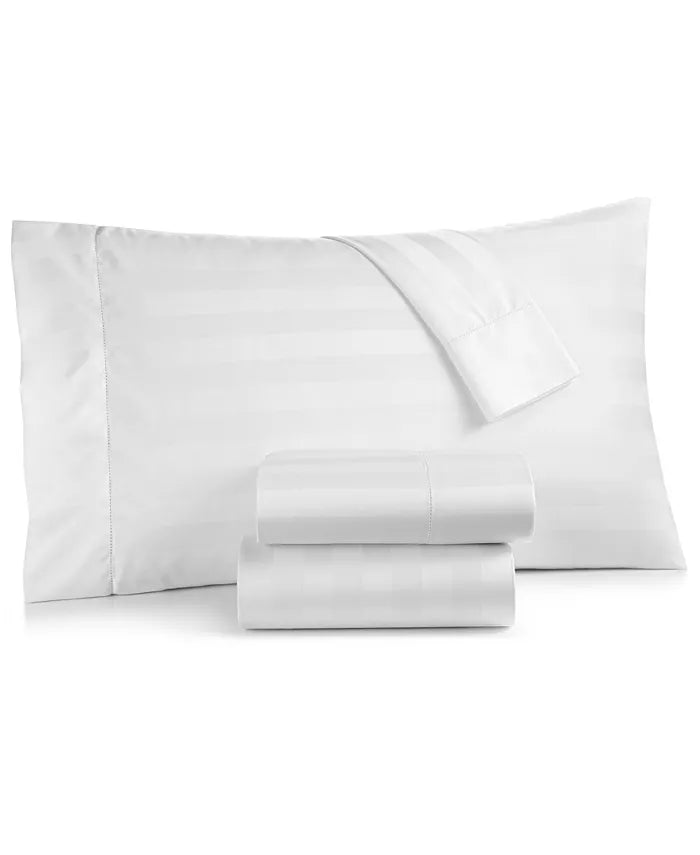 1.5" Stripe 550 Thread Count 100% Cotton Sheet Sets, Created for Bemone